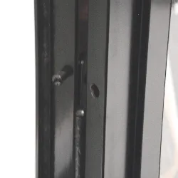Superior Hinge Design Three 7” forged steel hinges with non-removable screws_1