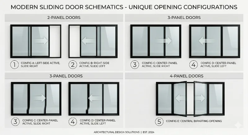 Patio doors opening sides